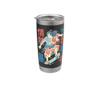 Samurai Skater Skateboard Passion Freedom Gobelet isotherme en acier inoxydable double paroi