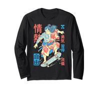 Samurai Skater Skateboard Passion Freedom Manche Longue