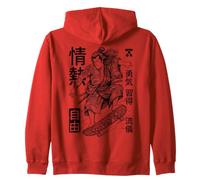Samurai Skater Skateboard Passion Freedom Sweat à Capuche