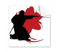 Samurai Stab Sakura Japon Silhouette Lunettes Chiffon Chiffon de Nettoyage Cadeau Nettoyant pour Écran de Téléphone 5 Pcs