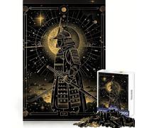 Samurai Star Puzzle 1000 Pièces pour Adolescents Stimulation de la Mémoire, Calme et Évasion Assemblage Surprise Chaleureuse (50x75cm)