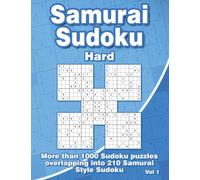 Samurai Sudoku Hard: Advanced Samurai Style Sudoku Puzzle Book for Adults & Clever Kids