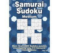 Samurai Sudoku: Medium Samurai Sudoku Puzzle Book for Adults