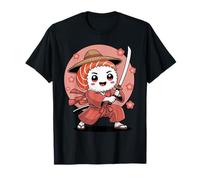 Samurai Sushi Roll Kawaii, Dessin animé Amusant et Mignon, Art Japonais T-Shirt