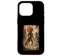 Samurai Warrior Maned Wolf Japanese Vintage Graphic Ukiyo-e Coque pour iPhone 16 Pro