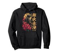 Samurai Warrior Red Spider Lily Flower Anime Otaku Japonais Sweat à Capuche