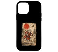 Samurai Warrior Snow Leopard Japanese Vintage Graphic Humor Coque pour iPhone 12 Mini