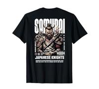 Samurai Warrior Soul Japan Backprint Streetwear Art T-Shirt