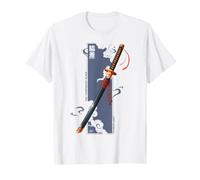 Samurai Warrior Sword en Japonais rétro Vaporwave Harajuku T-Shirt