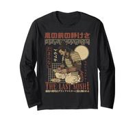 Samurai Warrior The Last Sushi Japonais Ukiyo-e Streetwear Manche Longue