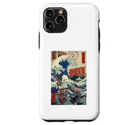 Samurai Warriors Great Wave (Ukiyo-e Japonais) Katana Bushido Coque pour iPhone 11 Pro