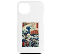 Samurai Warriors Great Wave (Ukiyo-e Japonais) Katana Bushido Coque pour iPhone 13