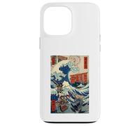 Samurai Warriors Great Wave (Ukiyo-e Japonais) Katana Bushido Coque pour iPhone 13 Pro Max