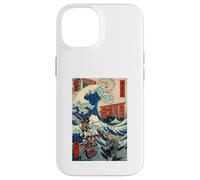 Samurai Warriors Great Wave (Ukiyo-e Japonais) Katana Bushido Coque pour iPhone 14