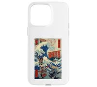 Samurai Warriors Great Wave (Ukiyo-e Japonais) Katana Bushido Coque pour iPhone 15 Pro Max