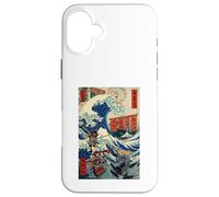 Samurai Warriors Great Wave (Ukiyo-e Japonais) Katana Bushido Coque pour iPhone 16 Plus
