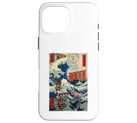 Samurai Warriors Great Wave (Ukiyo-e Japonais) Katana Bushido Coque pour iPhone 16 Pro Max