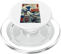 Samurai Warriors Great Wave (Ukiyo-e Japonais) Katana Bushido PopSockets PopGrip pour MagSafe