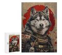 Samurai Wolf Armor Art Print-1 Puzzle 1000 Pièces Educa Jouet en Bois Cadeau Unique Décoration Intérieure Jeu Éducatif Challenge Toy Adultes Et Enfants À Partir De 14 Ans 300 PCS