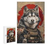 Samurai Wolf Armor Art Print-1 Puzzle 1000 Pièces Educa Jouet en Bois Cadeau Unique Décoration Intérieure Jeu Éducatif Challenge Toy Adultes Et Enfants À Partir De 14 Ans 1000 PCS
