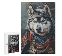 Samurai Wolf Armor Art Print Puzzle 1000 Pièces Educa Jouet en Bois Cadeau Unique Décoration Intérieure Jeu Éducatif Challenge Toy Adultes Et Enfants À Partir De 14 Ans 1000 PCS