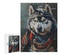 Samurai Wolf Armor Art Print Puzzle 1000 Pièces Educa Jouet en Bois Cadeau Unique Décoration Intérieure Jeu Éducatif Challenge Toy Adultes Et Enfants À Partir De 14 Ans 500 PCS