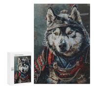 Samurai Wolf Armor Art Print Puzzle 1000 Pièces Educa Jouet en Bois Cadeau Unique Décoration Intérieure Jeu Éducatif Challenge Toy Adultes Et Enfants À Partir De 14 Ans 300 PCS