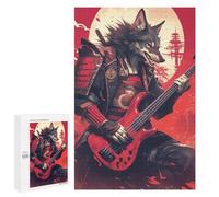 Samurai Wolf Bassist Puzzle 1000 Pièces Educa Jouet en Bois Cadeau Unique Décoration Intérieure Jeu Éducatif Challenge Toy Adultes Et Enfants À Partir De 14 Ans 1000 PCS