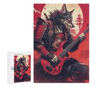 Samurai Wolf Bassist Puzzle 1000 Pièces Educa Jouet en Bois Cadeau Unique Décoration Intérieure Jeu Éducatif Challenge Toy Adultes Et Enfants À Partir De 14 Ans 300 PCS