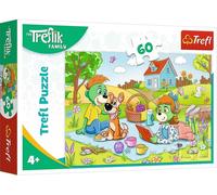 S'amuser avec la famille Treflik - Puzzle de 60 pièces pour encourager les jeunes explorateurs ! Le jeu idéal pour que toute la famille s'amuse et apprenne ensemble !