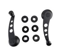 SAMWDK Leve Vitre Régulateur 2 Pièces En Alliage D'aluminium Universel Voiture Fenêtre Poignée Enrouleur Riser Remplacement Enrouleur Manivelle Riser Kit Universel Ajustement(Argent)