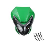 SAMWDK Phare Avant Phare Avant En Plastique PP Modifié Pour Plupart Des Motos Phares LED Pour Motos Tout-terrain Avec Sangles En Caoutchouc(Green)