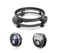 SAMWDK Phare Avant Phare Projecteur À LED 7" 4,5" Feu Croisement Antibrouillard Pour Touring Pour Electra Pour Glide Pour Road Pour King Pour Softail Pour Night(Black Ring)