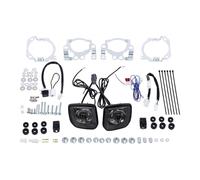 SAMWDK Phare Avant Pour GoldWing Pour GL1800 2012 2013 2014 2015 2016 2017 F6B 2013-2017 Kit De Feux Antibrouillard LED Rectangulaires Pour Clignotants Moto(Smoke lens)