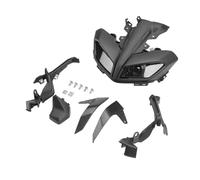 SAMWDK Phare Avant Pour MT 09 Pour MT-09 Pour MT09 Pour FZ09 2017 2018 2019 2020 Phare Moto Avant Tête Capot Supérieur Nez Carénage Support Couverture Ensemble Étanche(Set Black)