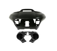 SAMWDK Phare Avant Pour Road Pour Glide Pour FLTRX 2015 2016 2017 2018 2020 2021 Moto Phare Carénage Haut-parleur Couverture Grille(H)