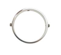 SAMWDK Phare Avant Projecteur Moto LED 5,75 Pouces Phare Noir Support Montage Anneau Accessoires Universels(7INCH CHROME)