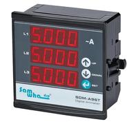 Samwha-Dsp SDM-A96T Ampèremètre numérique triphasé 3P et 4 W, compact fin, compteur à panneau(3CT 200A)