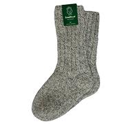 SamWo, Chaussettes 100 % laine de mouton, chaussettes d'hiver épaisses et chaudes comme tricotées à la main, SWS épaisses, chiné naturel, Gris mélangé., 44-45