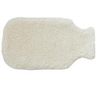 SamWo, Housse de bouillotte 100% laine de mouton sans bouillotte - Dimensions : 37 x 21 cm - Blanc laine