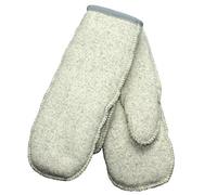 SamWo, Moufles / gants 100 % laine mérinos, élastiques, respirants, gris, M