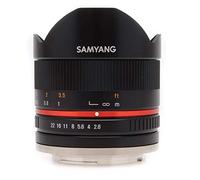 Samyang 8 mm F2.8 UMC Fisheye Objectif II (Noir) pour Canon EF-M Mont Photo Compact