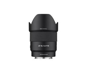 Samyang Auto Focus AF 35mm F1.8 P Prima Series Compact Plein Frame Grand Angle et Prime Objectifs pour Photographie et Création Vidéo pour Sony E Mount Noir