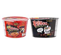 Samyang Big Bowl Lot de 2 paquets de nouilles raman épicées et sautées au poulet chaud, 105 mg x 2 (lot de 2)