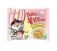 Samyang Buldak Cream Carbonara Hot Chicken Flavor Ramen Stir-Fried Noodle 140gm*1Pack (1 pièce) (importé)