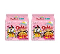 Samyang Buldak Hot Spicy Chicken Ramen Noodle Ramen Coréen Sauté Saveur Carbonara 130 g Lot de 10