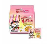 Samyang Buldak Nouilles instantanées saveur Carbonara crémeuse - 5 x 140 g