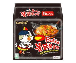 Samyang Buldak Nouilles instantanées saveur poulet épicé original - 5 x 140 g