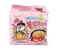 Samyang Carbo Buldak Bokkum Ramen Pack of 5 Hot Spicy Chicken Flavor Ramen with Carbo flavor