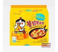 Samyang Hot Chicken Buldak Ramen Noodle Cheese Flavor (lot de 5)